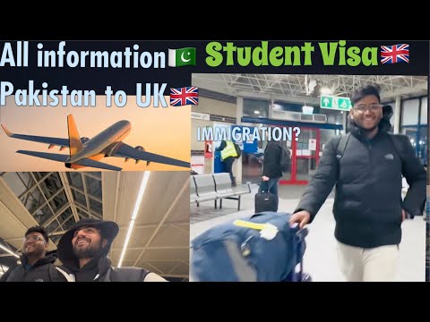 🇵🇰Pakistan to UK🇬🇧 on student visa🇬🇧 (Immigration questions)(All expenses)