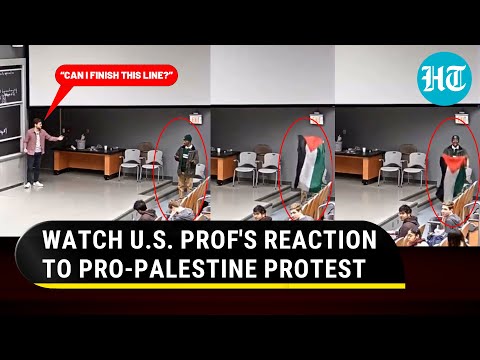 At Top US College, Pro-Palestine Protestors Barge Into Class, Raise Slogans | Israel-Hamas War | MIT