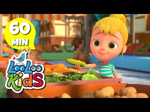 Going to the market 🎨 Color Song for Children | LooLoo Kids