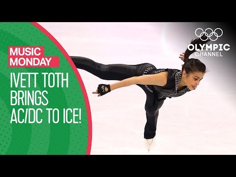 Ivett Toth brings AC/DC to ice - Back in Black + Thunderstruck | Music Monday