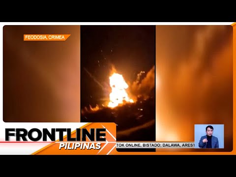 Warship ng Russia, nasira matapos tamaan ng missile ng Ukraine | Frontline Pilipinas