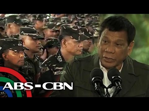 ANC: 'Pangako ko, doblado suweldo n'yo', Duterte tells soldiers