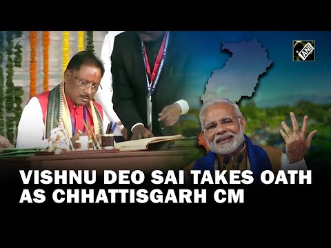 Chhattisgarh swearing-in: Vishnu Deo Sai takes oath as CM, Vijay Sharma, Arun Sao as Deputy CMs