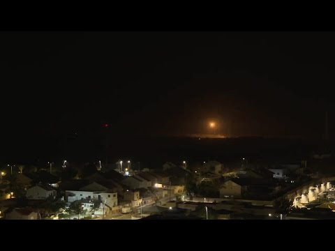 Explosions light up night sky over Gaza Strip, with Israel-Hamas war entering sixth week