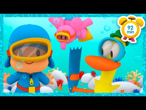 🧜&zwj;♀️ POCOYO ENGLISH - Adventure Time Under The Sea [92min] Full Episodes |VIDEOS &amp; CARTOONS for KIDS