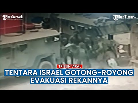 Detik-detik Pasukan Israel Sibuk Evakuasi Tentara yang Terluka Terekam Kamera Udara