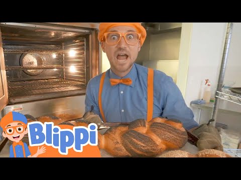 Blippi Visits a Bakery | Kids Cartoon Show | Toddler Songs | Healthy Habits for kids