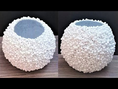 How to make flower vase  | Balloon vase | Decorative Vase | Paper Vase | DIY Flower Pot | DIY Pot