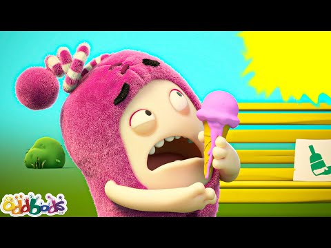 Oh No! Melty Ice Cream! | Oddbods - Food Adventures | Cartoons for Kids