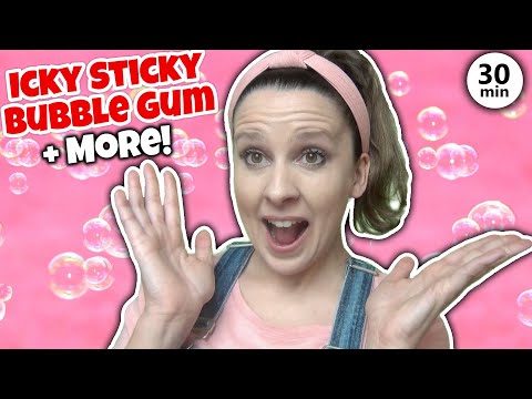 Icky Sticky Bubble Gum Song with Ms Rachel + More Nursery Rhymes &amp; Kids Songs