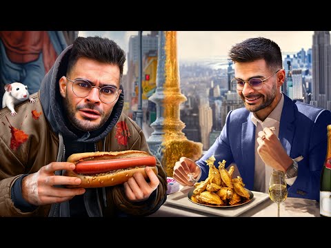 Je Mange Avec 10$ VS 5 000$ &agrave; New-York !