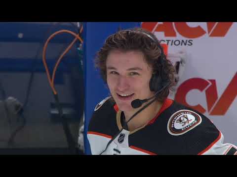 Trevor Zegras post game interview; love this kid 