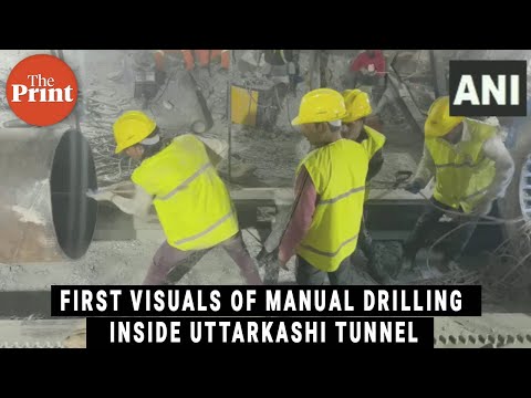 First visuals of manual drilling inside Uttarkashi tunnel to rescue 41 workers released