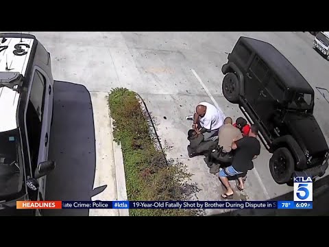 Video Shows Bystanders Helping Deputy to Wrestle Gun From Suspect in South Whittier