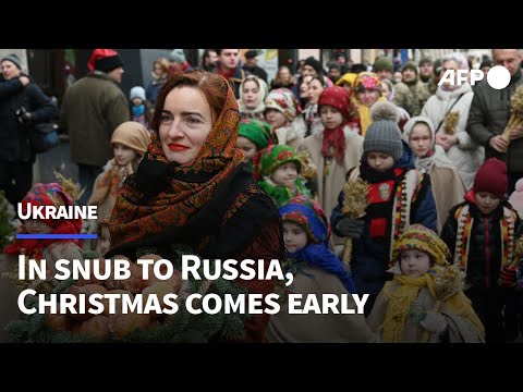 Ukrainians celebrate Christmas earlier than usual, in snub to Russia | AFP