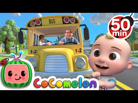 Wheels on the Bus (School Version)  + More Nursery Rhymes &amp; Kids Songs - CoComelon