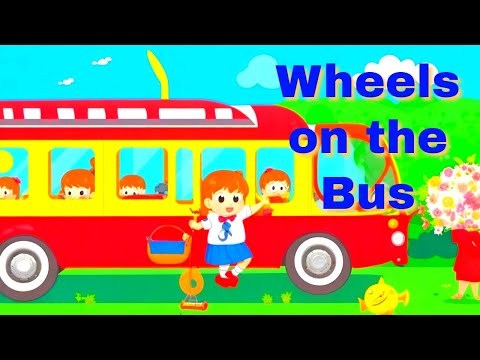 The wheels on The Bus Song || Nursery Rhymes