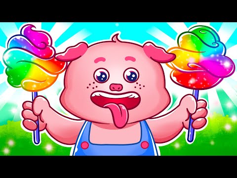 A Cotton Candy Song 🍭🍡|| Kids Songs And Nursery Rhymes || Fun Song For Children By Bugba Pig