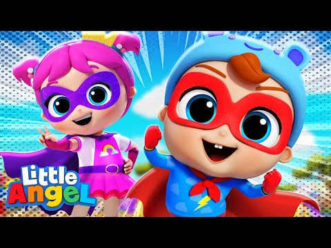 Superhero Song | Little Angel Kids Songs &amp; Nursery Rhymes