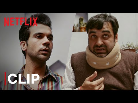 Rajkummar Rao Fixes Pankaj Tripathi&rsquo;s Neck | Funny Scene | Bareilly Ki Barfi | Netflix India