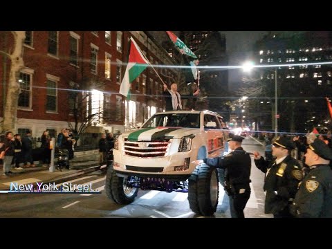 NYC Pro-Palestine Protesters Disrupt Christmas Caroling NYC December 24 2023