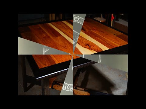 Modernized Farmhouse Kitchen Table Built with Hand Tools