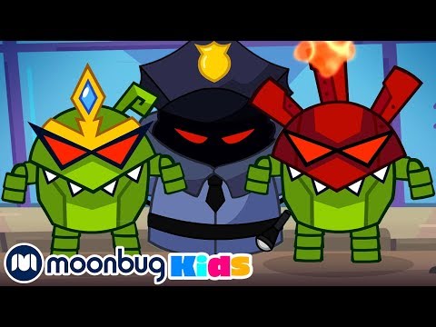 Om Nom Stories - Super-Noms: Robo-Noms! | Cut The Rope | Funny Cartoons for Kids &amp; Babies | Moonbug