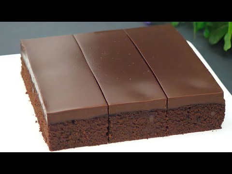 without egg, without oven! Delicate and delicious chocolate cake is very simple
