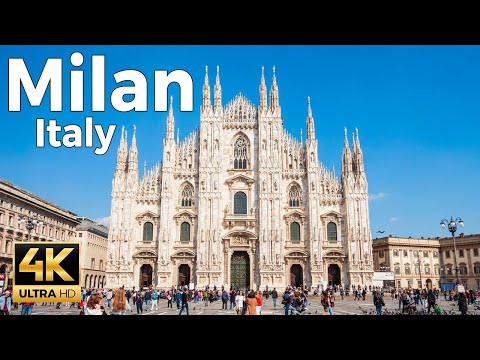 Milan, Italy Walking Tour (4k Ultra HD 60fps) &ndash; With Captions