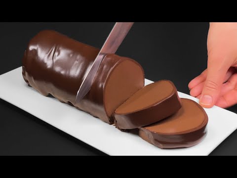 Only milk and chocolate! No-bake delicious dessert! 5 minute recipe