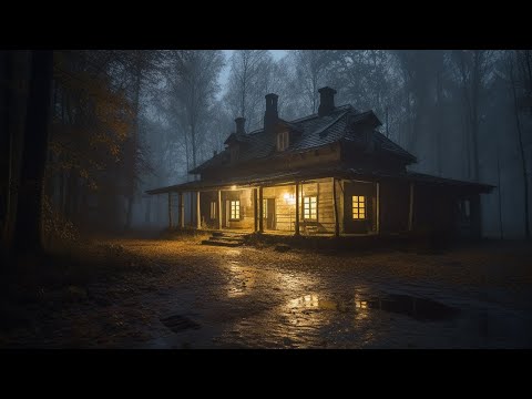 Sleep Immediately With The Sound Of Thunderstorms Covering The Old House In The Forest At Night