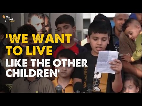 'Protect Us, We Want to Live': Palestinian Children At a Press Conference in Gaza's Al-Shifa