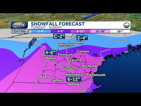 Snow forecast: Winter storm warning today until 7 p.m. Sunday