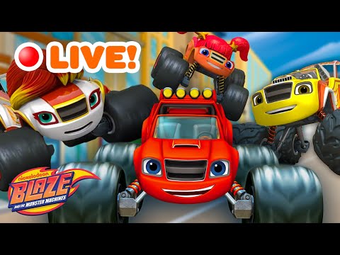 🔴LIVE: Blaze Shares Love with Family &amp; Friends MARATHON! w/ AJ | Blaze and the Monster Machines