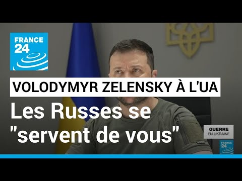 Volodymyr Zelensky &agrave; l'Union africaine : les Russes &quot;se servent de vous&quot; &bull; FRANCE 24