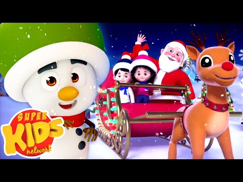 Jingle Bells | Christmas Songs | Christmas Carols | Rhymes &amp; Xmas Music - Super Kids Network