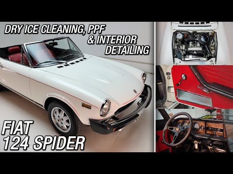 ORIGINAL OWNER 1978 Fiat 124 Spider Dry Ice Cleaning &amp; PPF