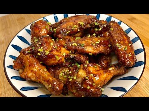 Best recipe for Baked Chicken Wings Barbecue/Honey 🤩🍗 Crispy Baked Chicken Wings