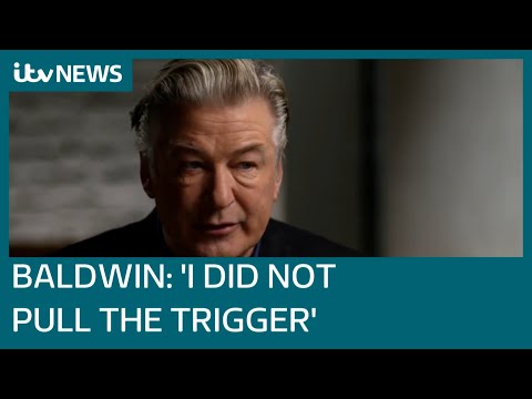 Alec Baldwin tears up during first interview since fatal set shooting | ITV News