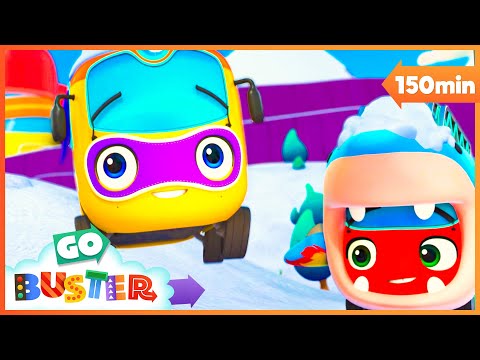 ⛄ Learning Snow Tactics - The Snowball Fight ⛄ | Go Learn With Buster | Videos for Kids