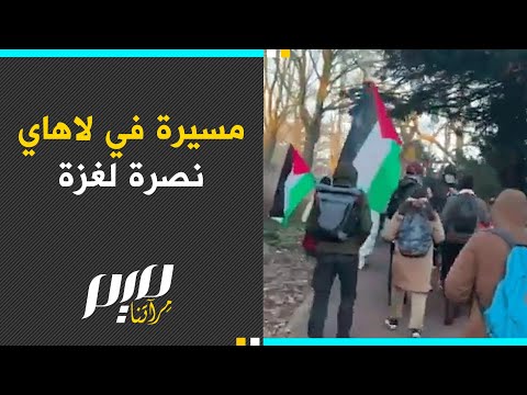 مسيرة في لاهاي نصرة لغزة