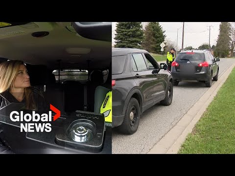 Global News reporter gets firsthand look at police crackdown on impaired driving