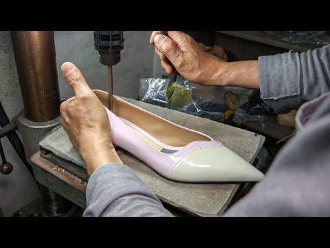 Process of Making Handmade Women's Shoes by The Oldest Korean Heels Factory Over 50 Years