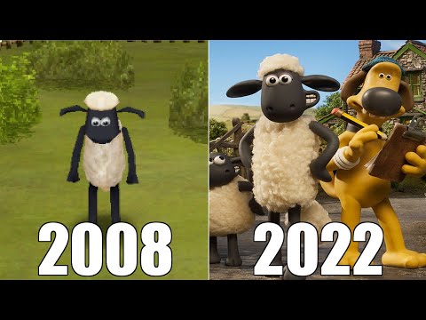 Evolution of Shaun the Sheep Games [2008-2022]