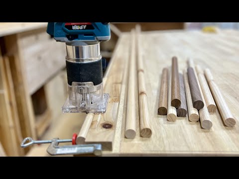 How to make a long wooden stick (2meters) perfectly with a router/Woodworking DIY