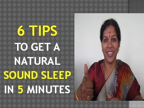 NATURAL WAYS TO GET SOUND SLEEP IN 5 MINUTES