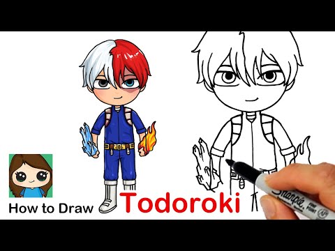 How to Draw Anime Shoto Todoroki | My Hero Academia