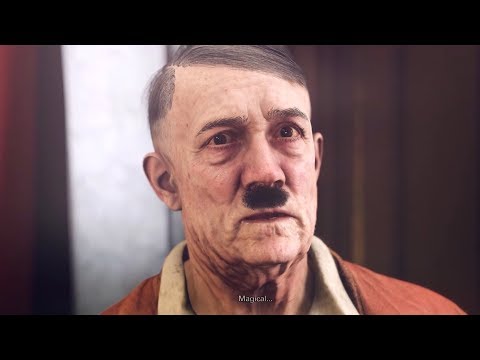 Wolfenstein 2: The New Colossus - Hitler All Cutscenes (PC HD) [1080p60FPS]