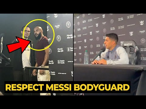 Messi bodyguard also protect Luis Suarez during press conference with Inter Miami | Football News