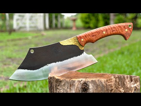 Making a Big Cleaver Knife from a Plow disc